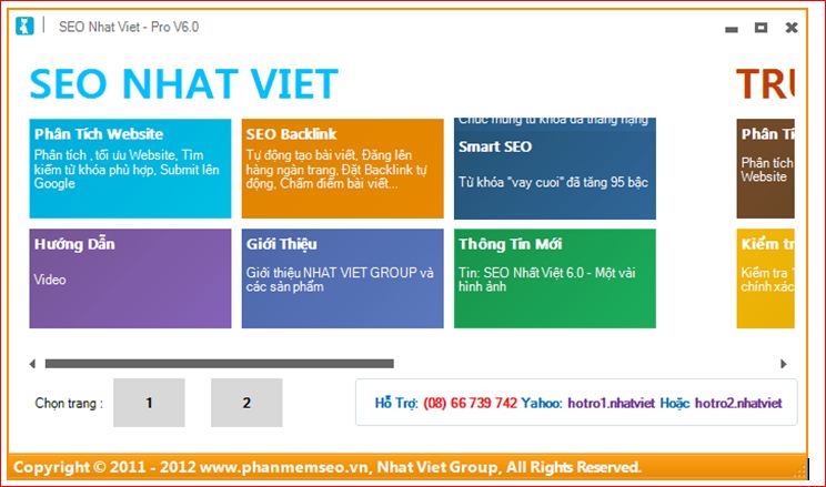 Hướng dẫn cách sử dụng phần mềm SEO Nhất Việt Pro